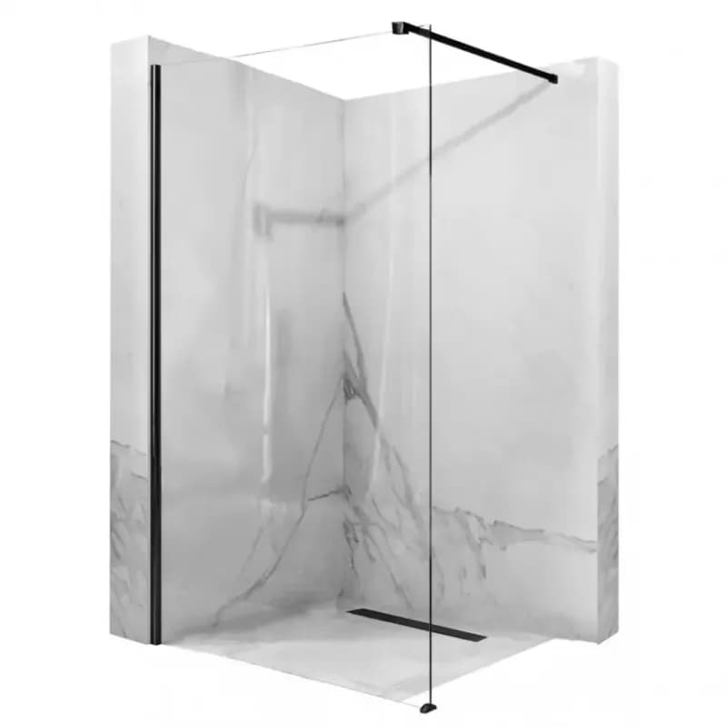 Sprchová stena Walk-in Aero Rea K6599 120x195 black 1