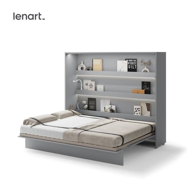Dig-net nábytok Sklápacia posteľ Lenart BED CONCEPT BC-14 sivá | 160 x 200 cm 1