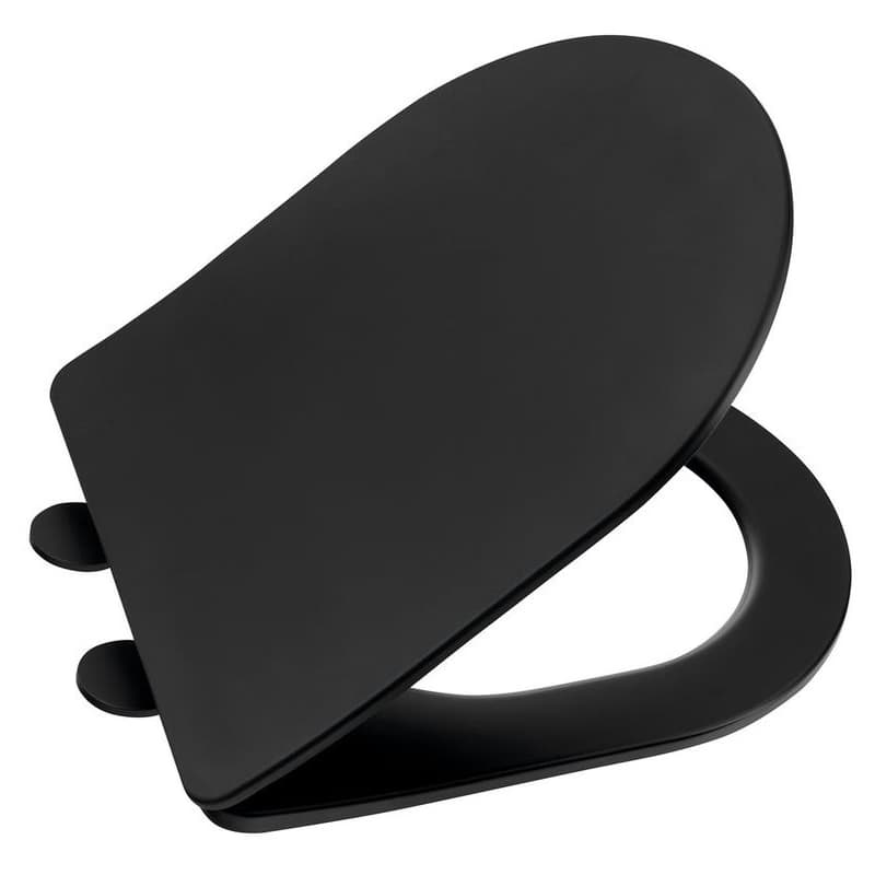 SAPHO - PACO WC sedátko, SLIM, Soft Close, Easy Take, čierna mat PCS1012B 1