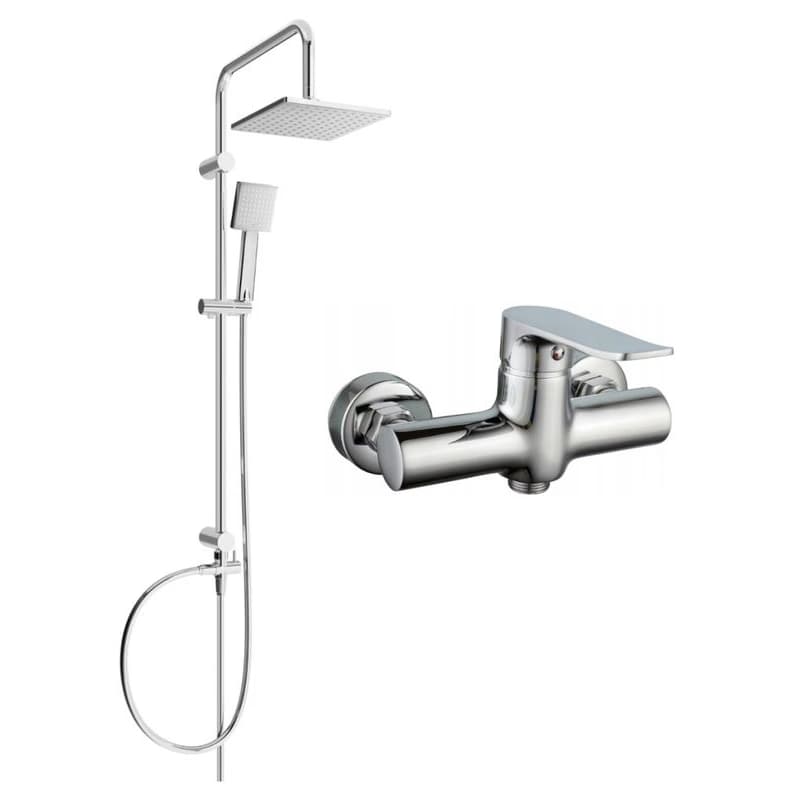 MEXEN/S - Tord sprchový stĺp vrátane sprchovej batérie Pecos, chróm 72740200-00