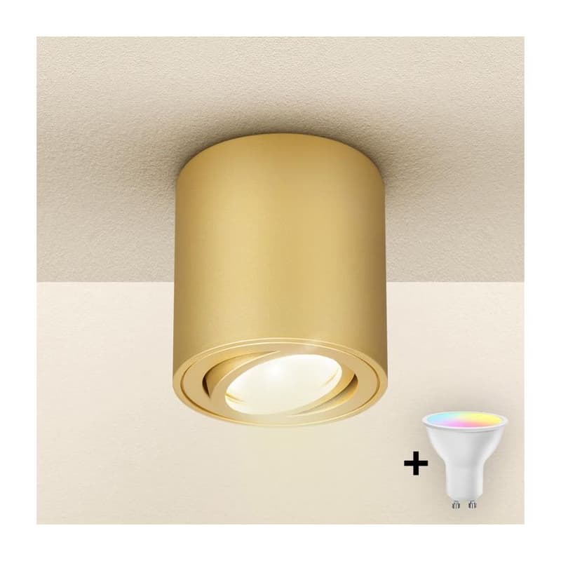 Brilagi - LED RGBW stmievateľné bodové svietidlo MIA 1xGU10/4,8W/230V 84x80 mm zlaté BG1033+AI2382 1