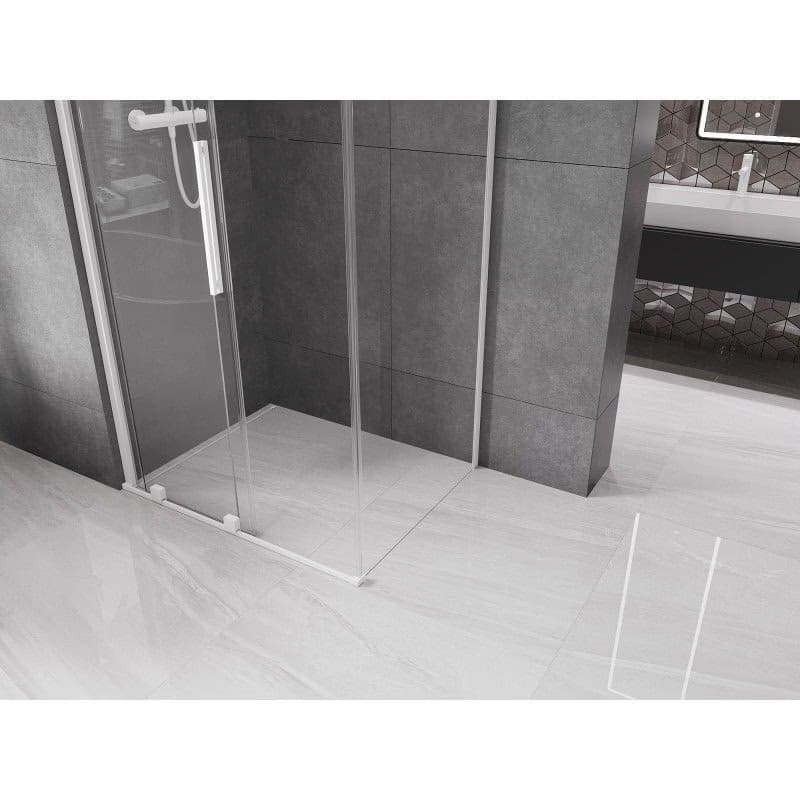 MEXEN/S - Velár sprchovací kút 130 x 85, transparent, biela 871-130-085-01-20 3
