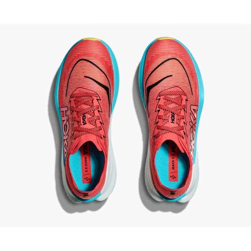 Dámska bežecká obuv HOKA Mach X 2 W grapefruit electric coral 5