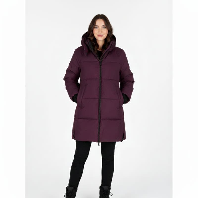 Dámska bunda VOLCANO J-FROZEN-403-BURGUNDY 2
