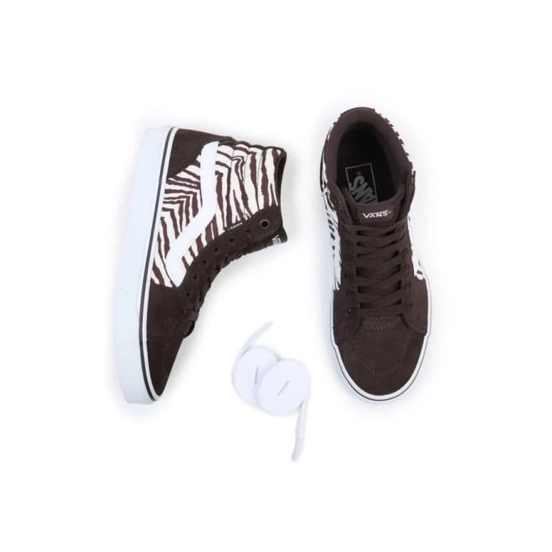 Dámska rekreačná obuv VANS WM Filmore HI Satin Tiger brown white 4