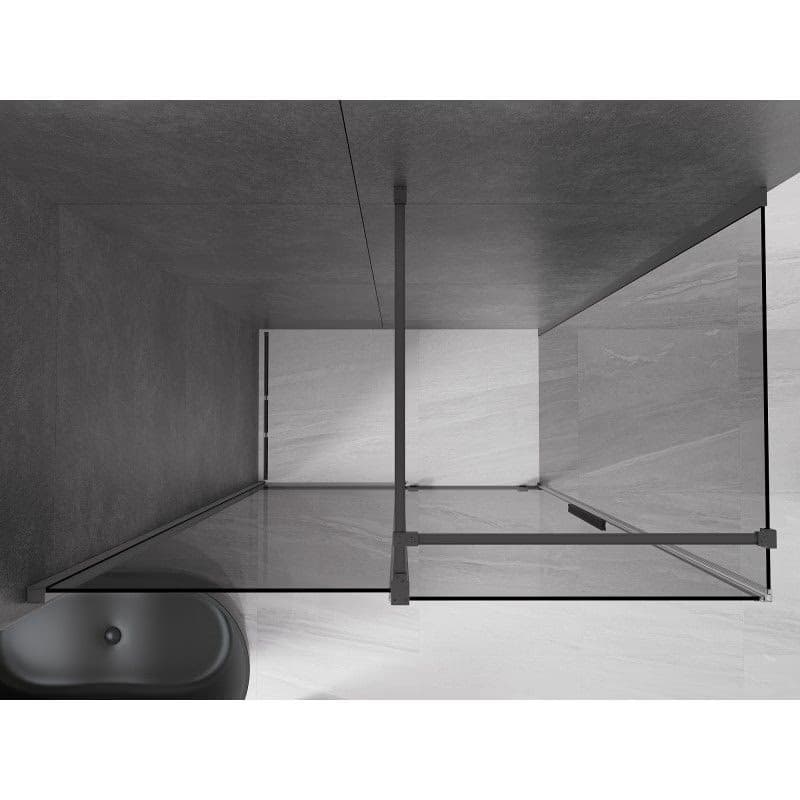 MEXEN/S - Velár sprchovací kút, posuvné dvere 130 x 70, grafit, grafit metal 871-130-070-41-95 6