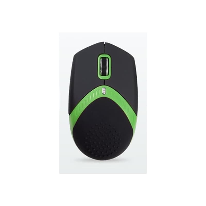 AMEI AM-M101G/Ergonomická/Optická/1 600 DPI/Drôtová USB/Čierna-zelená