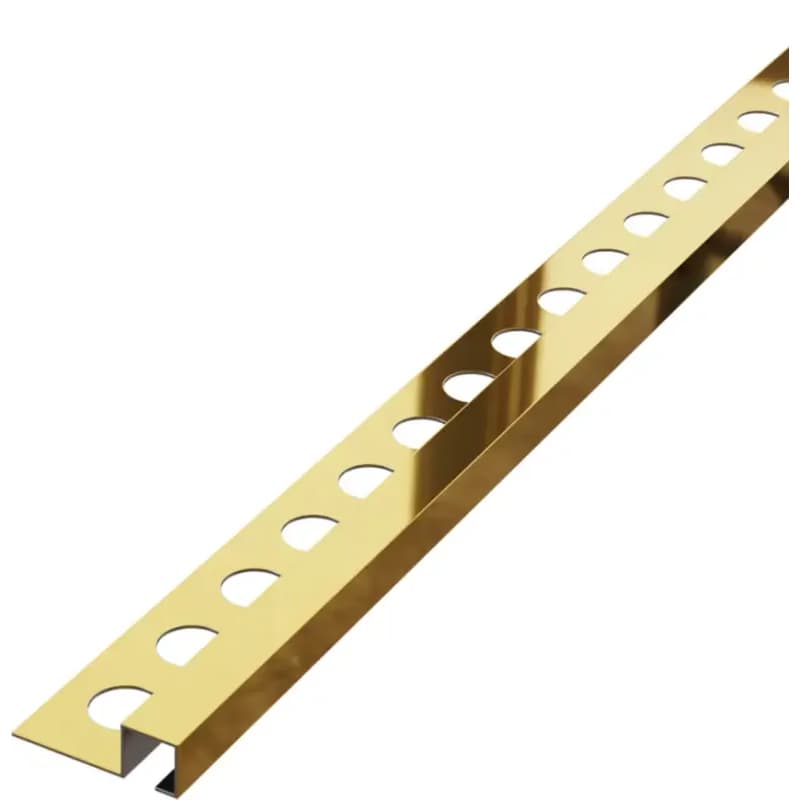 Rohový profil QS 10,5 mm x 270 cm zlatý lesk