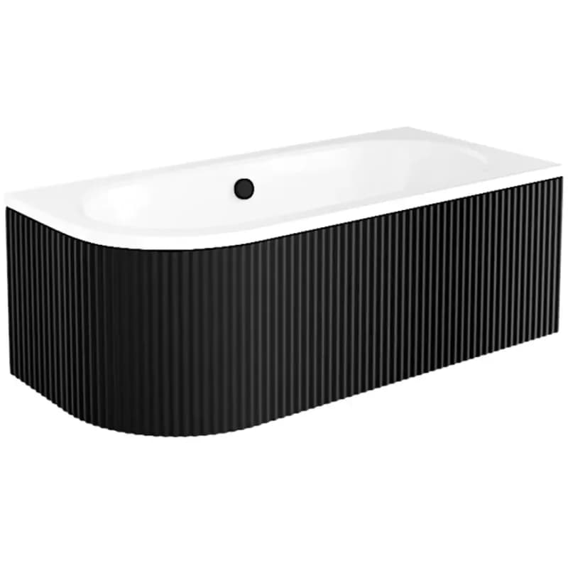 Obklad vane Avita Ryfle 180 L/P čierny mat 1