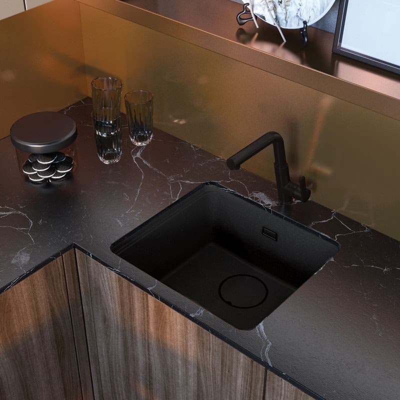 DEANTE DEANTE - Momi metallic graphite Granitový drez, 1-bowl ZKM_G10A 3