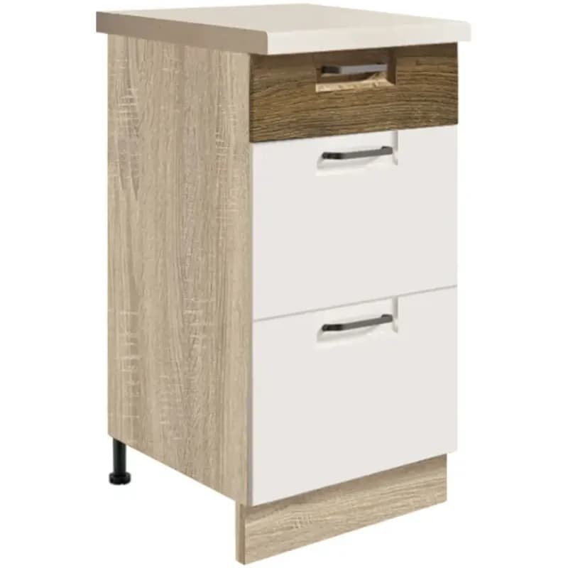 Skrinka do kuchyne Favorit 8d Sonoma/White+Ribbeck 1