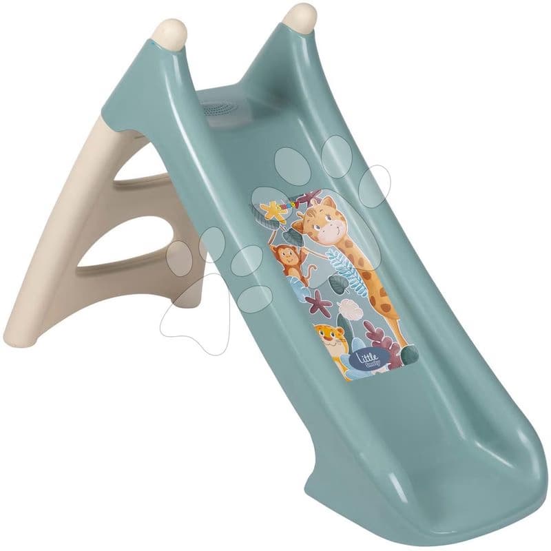 Šmykľavka s vlhčením zvieratká XS Slide Little Smoby 90 cm s napojením na vodu od 24 mes