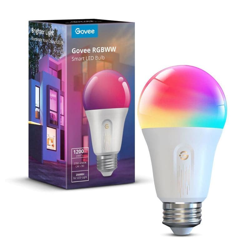 Govee Smart žiarovka RGBWW 12W-85W 1200lm E27 Long Life, Matter