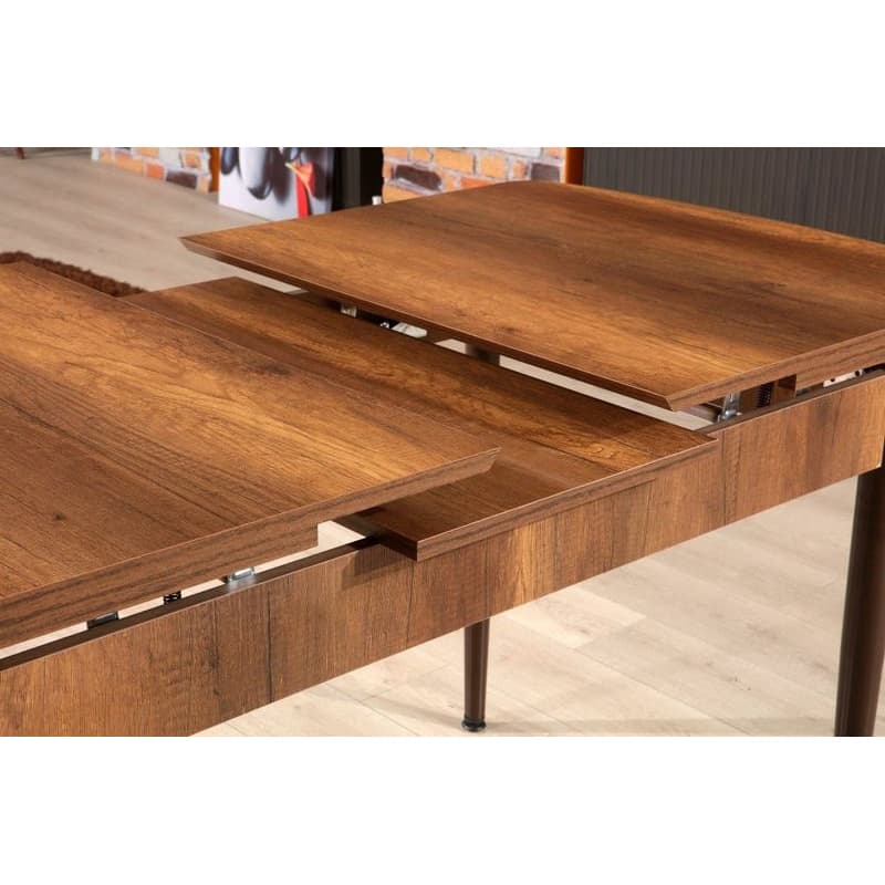 Extendable Dining Table Trend Barok - Walnut, Brown 3