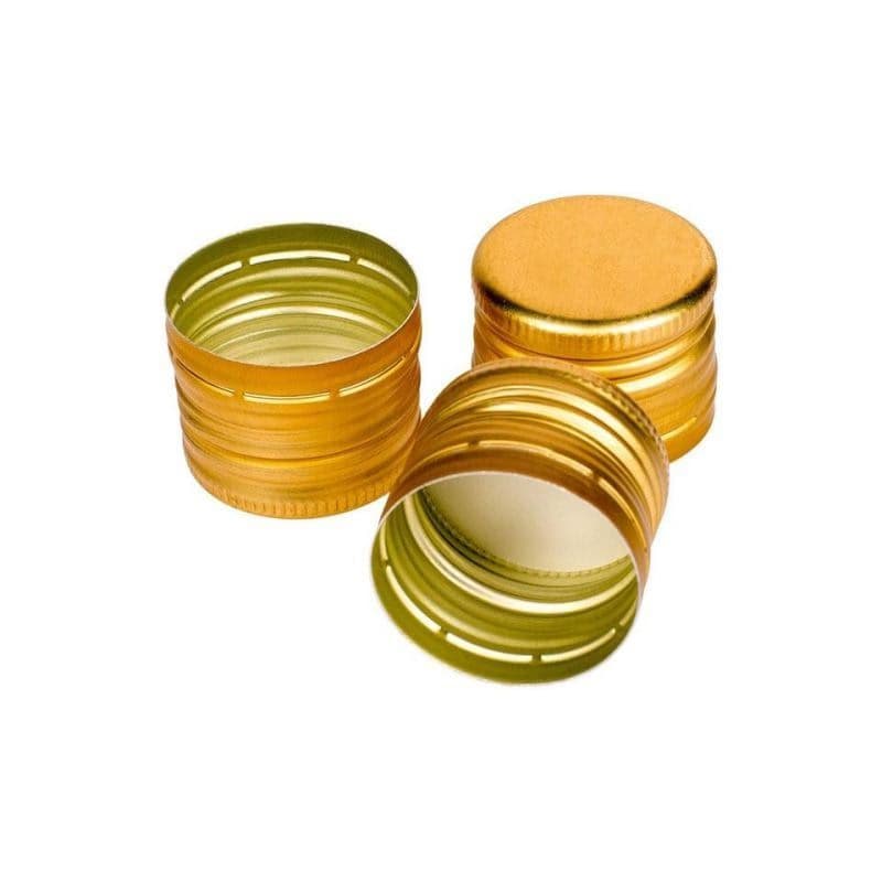 Kinekus Zátka/uzáver na fľašu, zlatý 31,5/24 mm, balenie 6 ks
