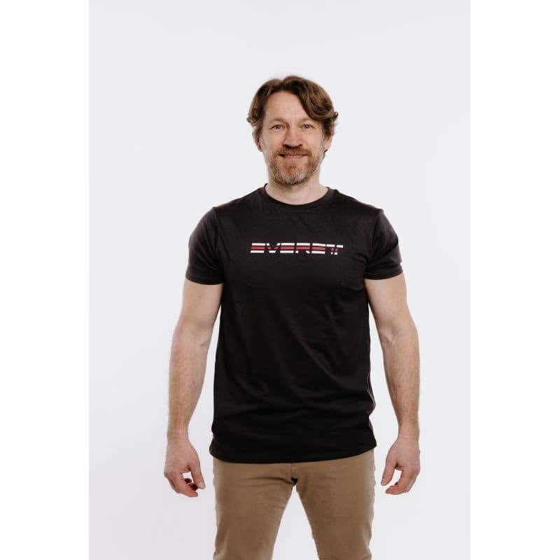 Pánske turistické tričko s krátkym rukávom EVERETT TecShirt M antracit melange 2