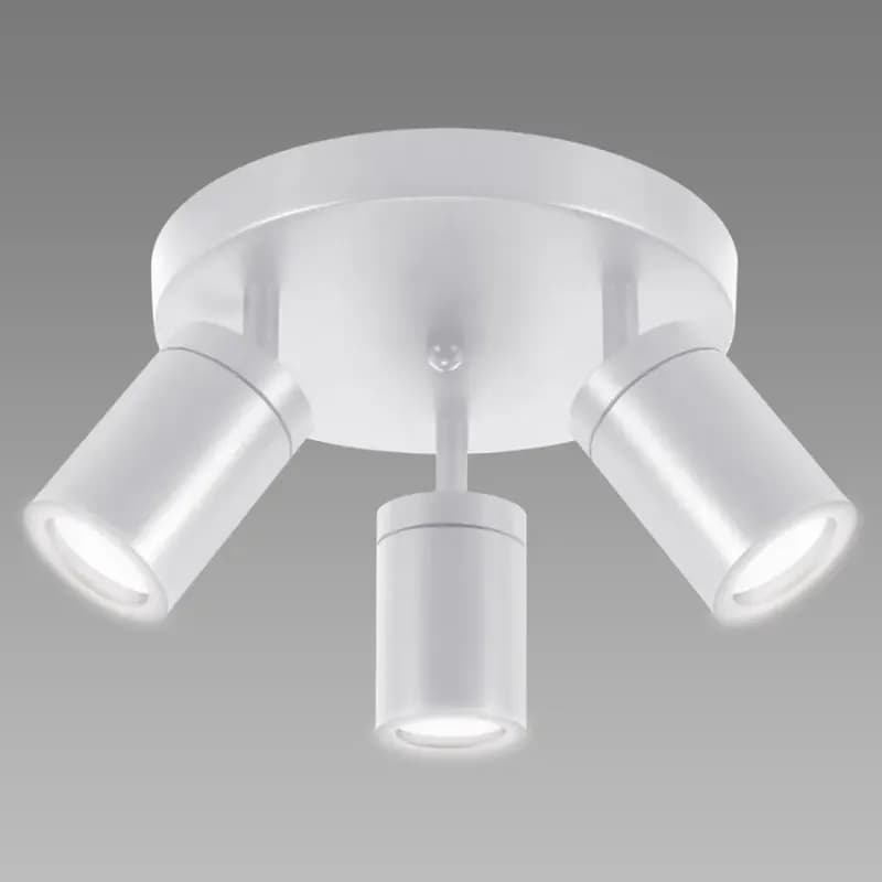Stropné bodové svietidlo TENOR GU10 3C WHITE 04074 O IP44 LS3 1