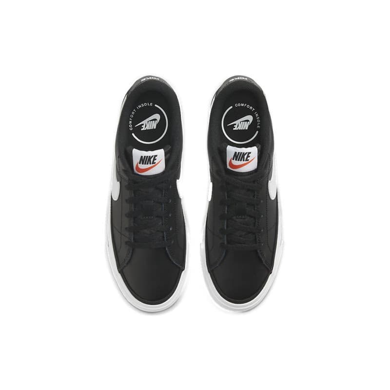 Juniorská vychádzková obuv NIKE Court Legacy black light brown white 4