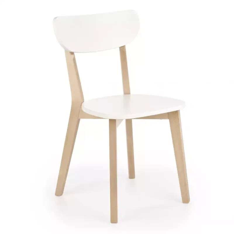 Stolička Buggi drevo/MDF biela 45x50x81 1