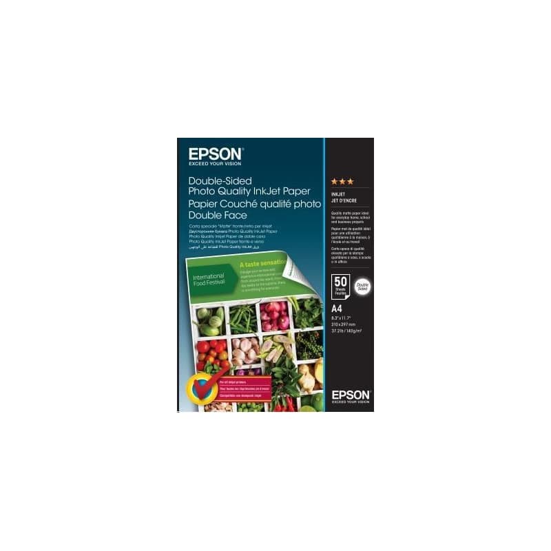 EPSON Paper A4 - Double-Sided Photo Quality Inkjet Paper A4 50 Sheets 1