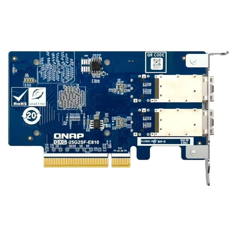 QNAP QXG-25G2SF-E810 - 2x 25GbE SFP28,PCIe Gen3 x8 4