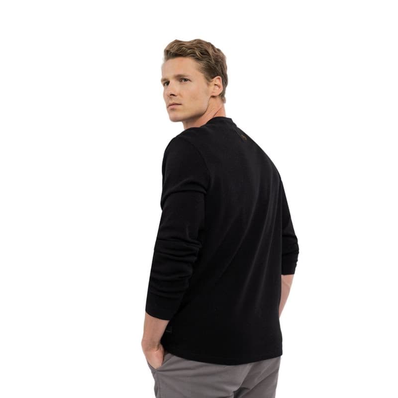 Pánske tričko s dlhým rukávom VOLCANO L-KROTI-700-BLACK 3