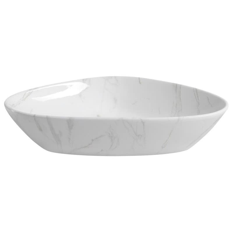 SAPHO - DALMA keramické umývadlo na dosku, 58,5x39cm, carrara 217 2