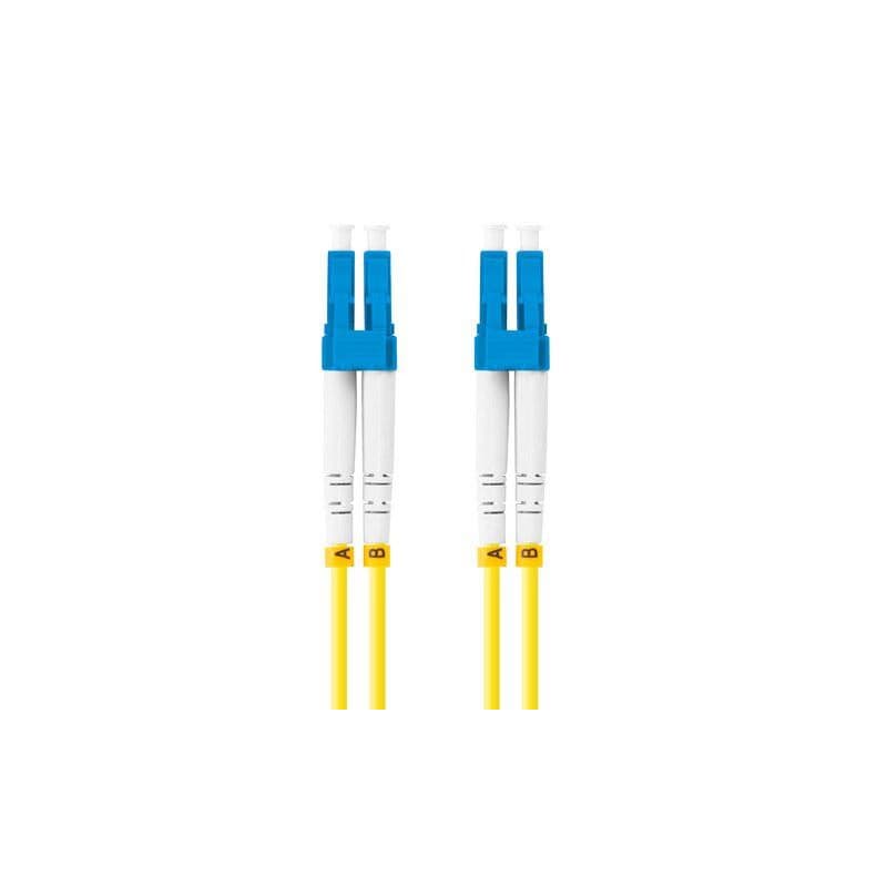 LANBERG optický patch cord SM LC/UPC-LC/UPC duplex 2m LSZH G657A1 priemer 3mm, farba žltá 1