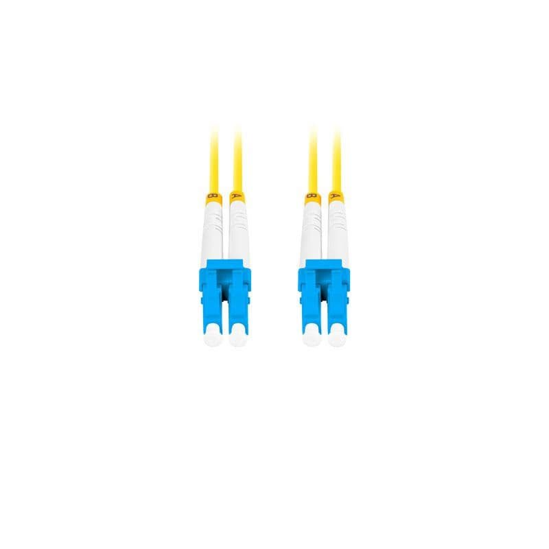 LANBERG optický patch cord SM LC/UPC-LC/UPC duplex 2m LSZH G657A1 priemer 3mm, farba žltá 2