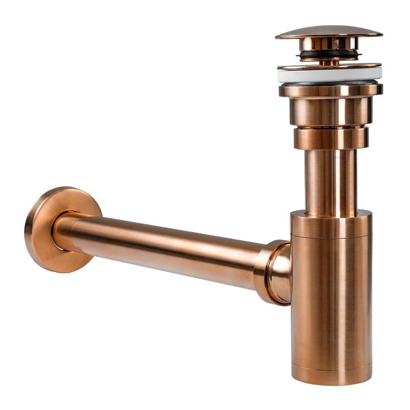 REA - Umývadlový sifón s univerzálnym výpustom click-clack - COPPER MAT REA-A5699 3