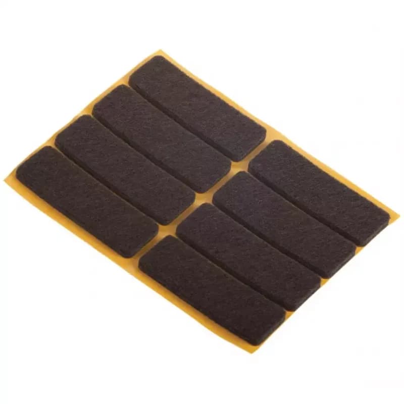 Podložky plstené hnedé 16x44 mm 1
