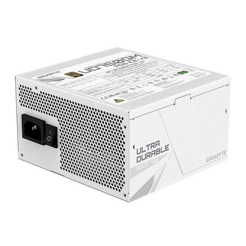 GIGABYTE zdroj UD750GM PG5 ICE 750W, 120mm, Plne modulárny, 80 Plus Gold, ATX 3.1 3