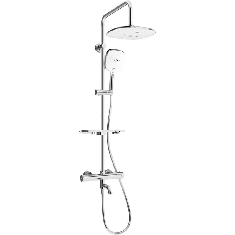 MEXEN/S - KT17 vaňový stĺp s termostatickou batériou, chróm / biela 779001793-02
