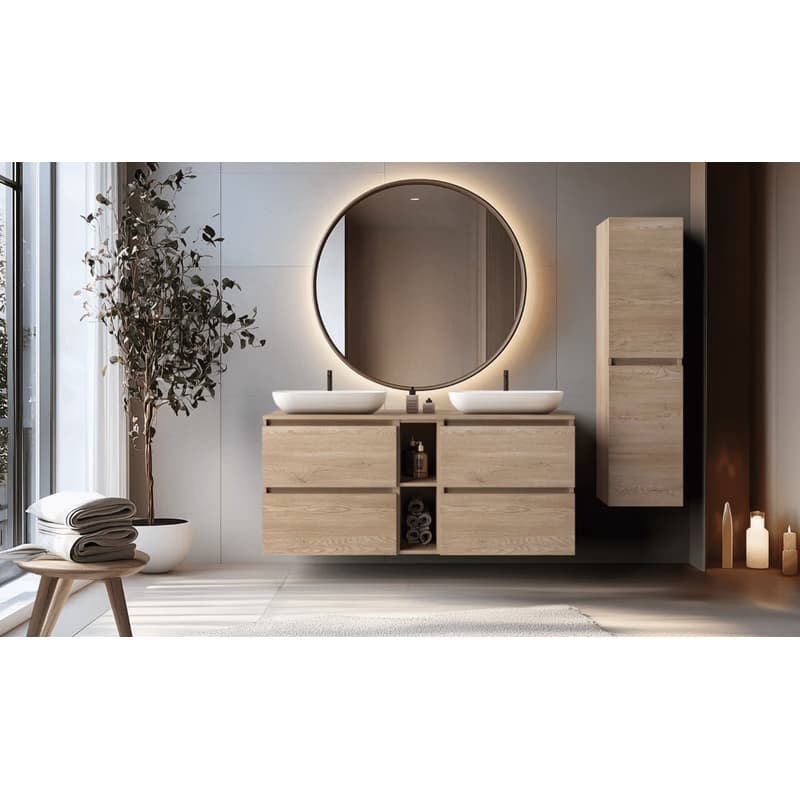 Elvisia Skrinka pod umývadlo SIMPLE Light oak | 60 cm 2