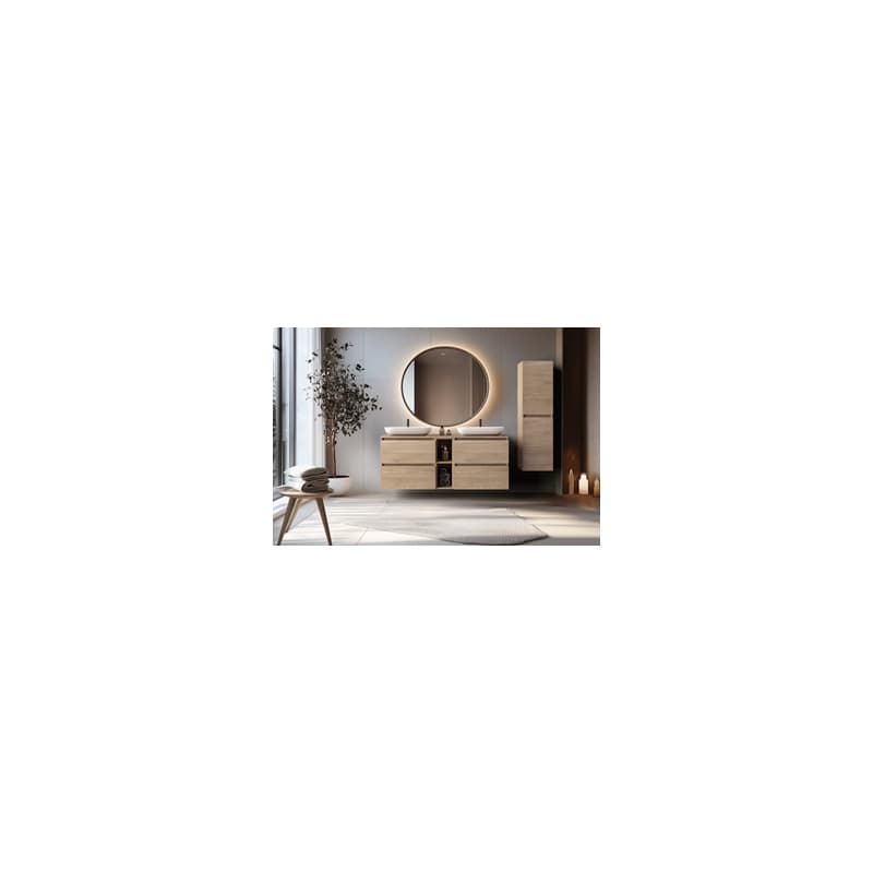 Elvisia Skrinka pod umývadlo SIMPLE Light oak | 60 cm 3