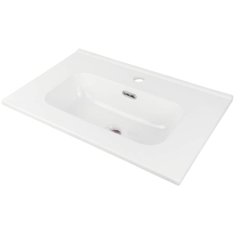 DEANTE - Tubo biele Keramické umývadlo, vsadené - 60 cm CTU_6U6M 1