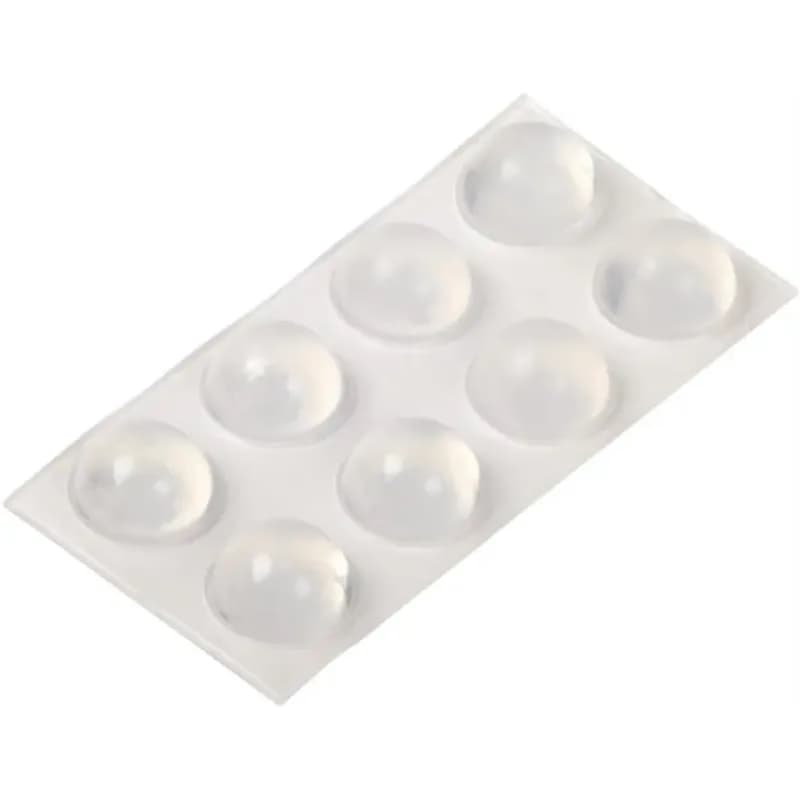 Priehľadné tlmiace dorazy, výška 7,8 mm priemer 16 mm 8 ks