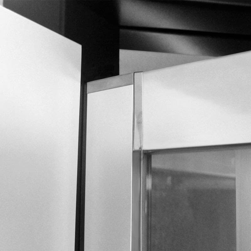 Mereo Sprchovací kút, LIMA, štvorec, 90 cm, chróm ALU, sklo Point, vanička liaty mramor CK608A22KM 2
