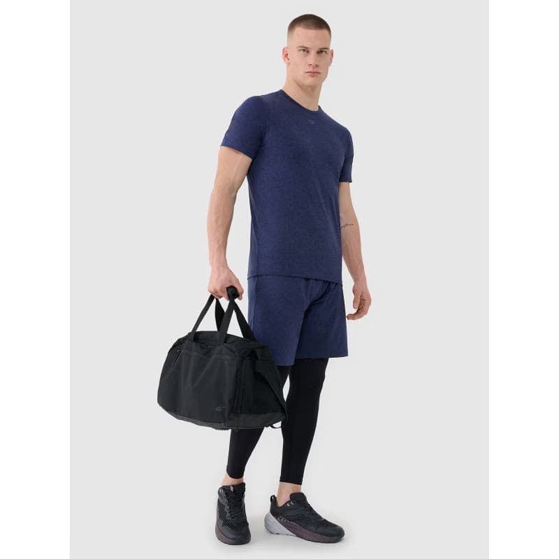 Pánske tréningové tričko s krátkym rukávom 4F TSHIRT FNK M1344-30M-DARK BLUE MELANGE 4