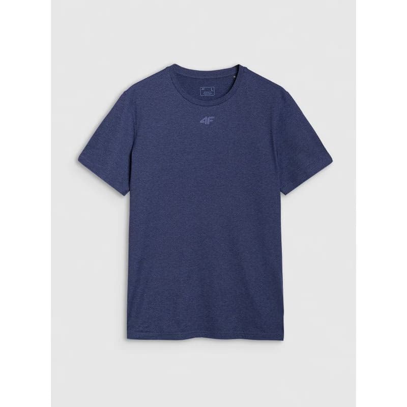 Pánske tréningové tričko s krátkym rukávom 4F TSHIRT FNK M1344-30M-DARK BLUE MELANGE 6