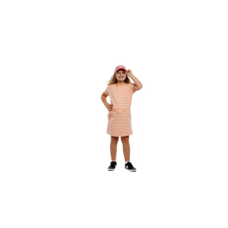 Dievčenské šaty AUTHORITY D-DORIANA G papaya stripe 1