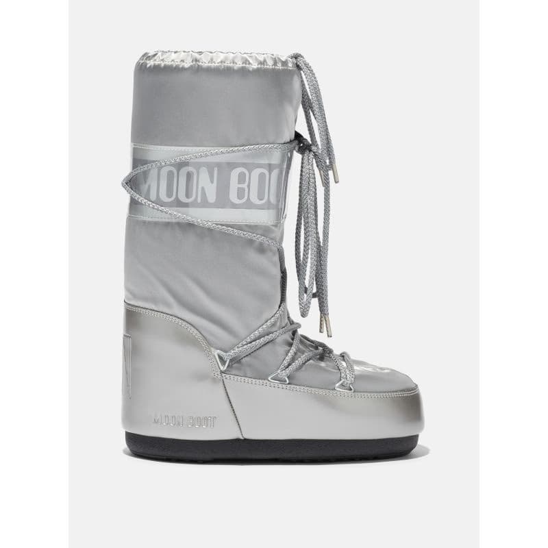 Juniorské vysoké zimné topánky MOON BOOT MB ICON GLANCE-JR, H001 SILVER 2