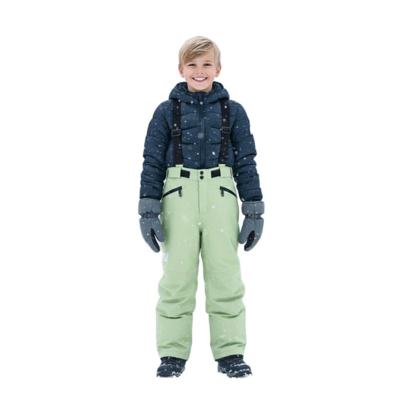 Detské lyžiarske nohavice COLOR KIDS Ski Pants W. Pockets-9303-Shadow Lime 2