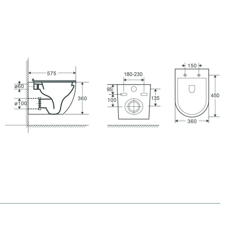 OLSEN SPA - Závesné WC ARCO II. RIMLESS sa SLIM sedadlom Soft-close OLKLT2141ER 2