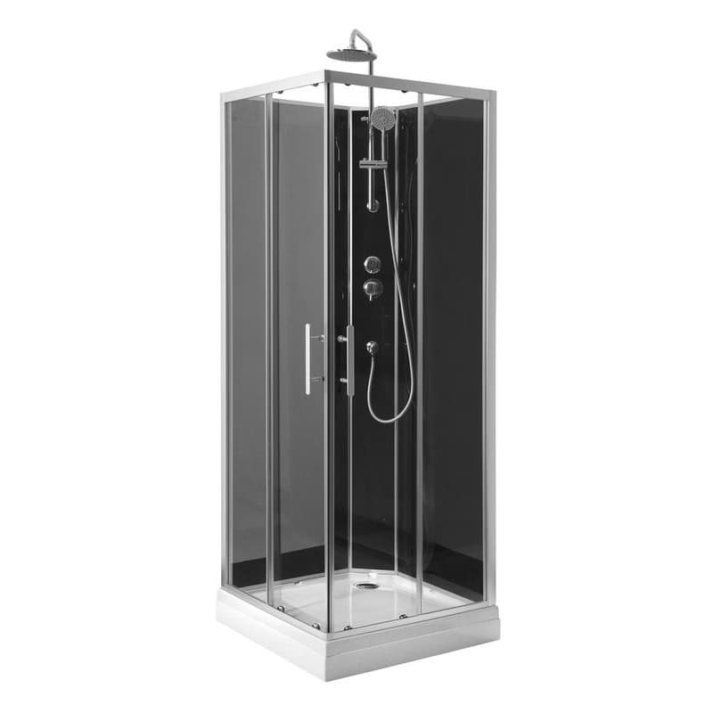 AQUALINE - GRANVIK štvorcový sprchový box 800x800x2180, číre sklo GG80X80