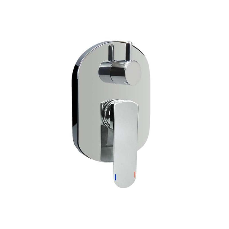 Mereo Sprchová podomietková batéria s prepínačom, Mada, Mbox, oválny kryt, chróm CBQ60106MB 1