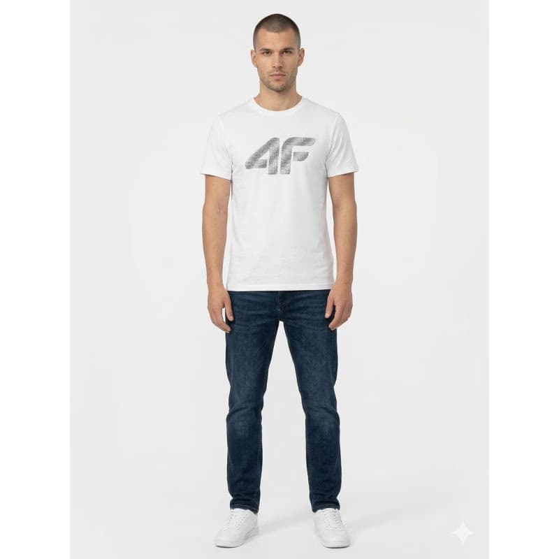 Pánske tričko s krátkym rukávom 4F TSHIRT M3342-10S-WHITE 3