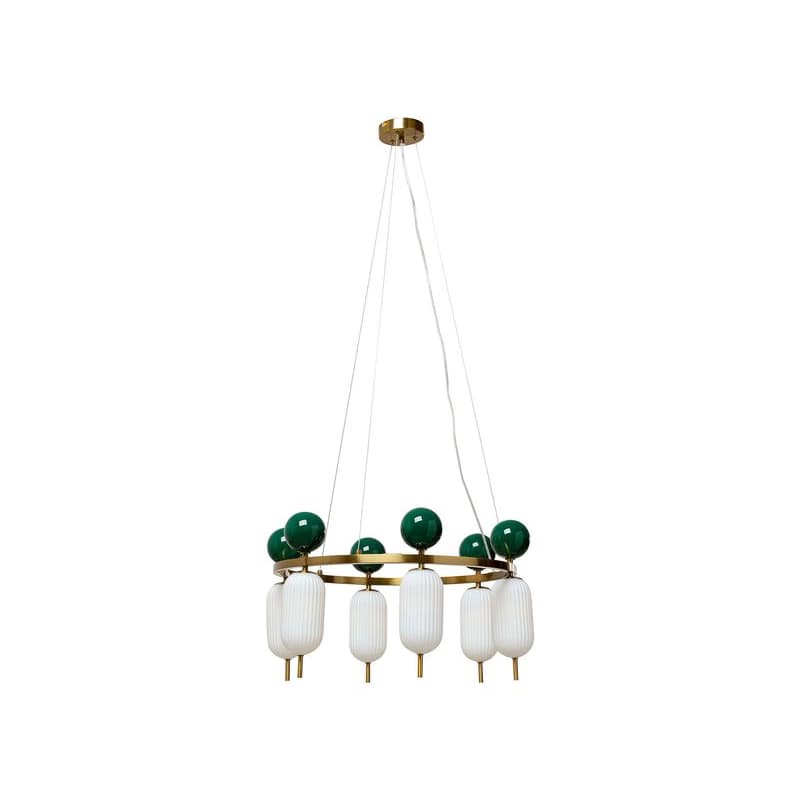Charleston Six visiaca lampa zeleno-biela 1