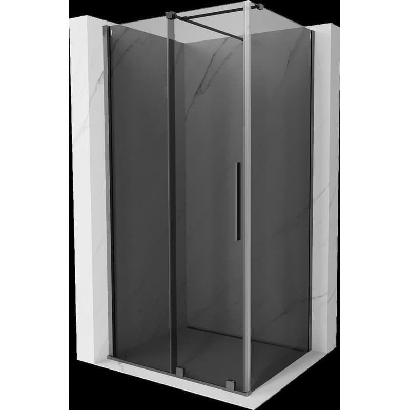 MEXEN/S - Velár sprchovací kút, posuvné dvere 110 x 85, grafit, grafit metal 871-110-085-41-95
