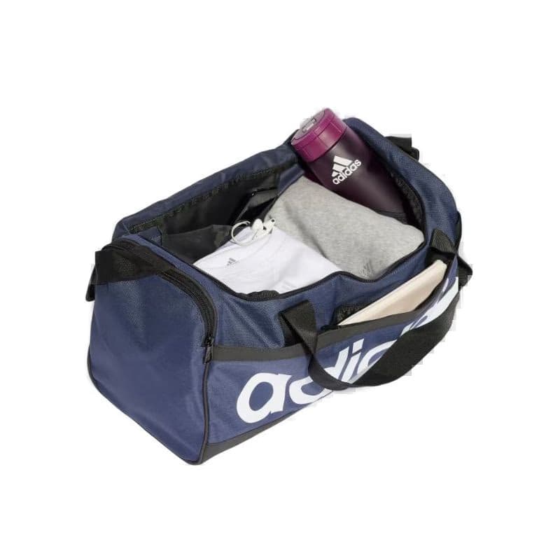 Cestovná taška ADIDAS LINEAR DUFFEL S SHANAV BLACK WHITE 3
